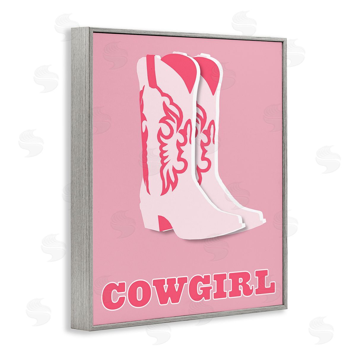 Corinne Rose Designs Pastel Blush Cowgirl Boots