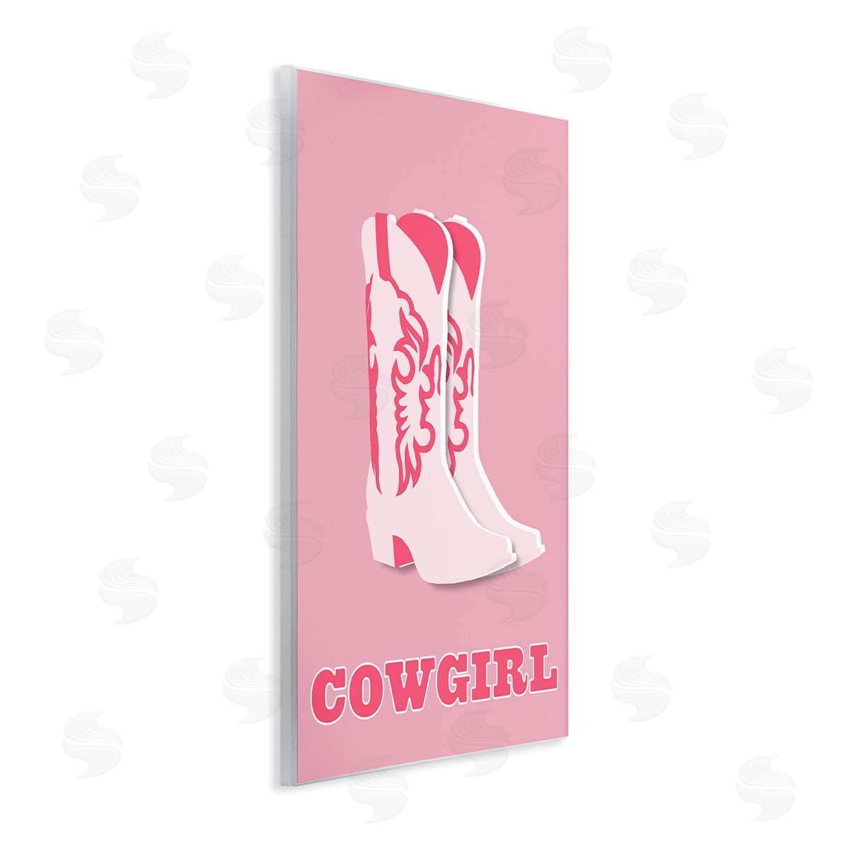 Corinne Rose Designs Pastel Blush Cowgirl Boots