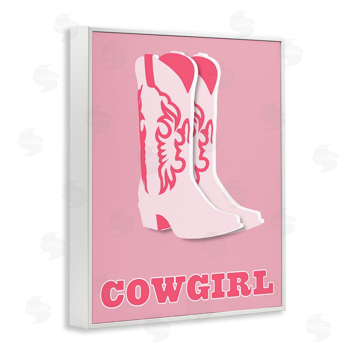 Corinne Rose Designs Pastel Blush Cowgirl Boots