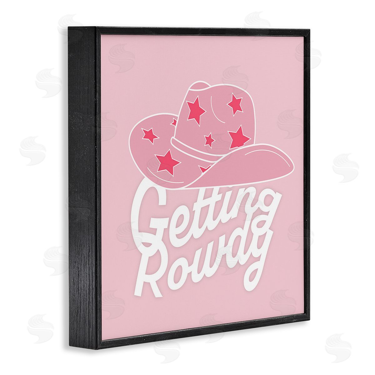 Corinne Rose Designs Country Getting Rowdy Black Framed Glicee Wall Art Print