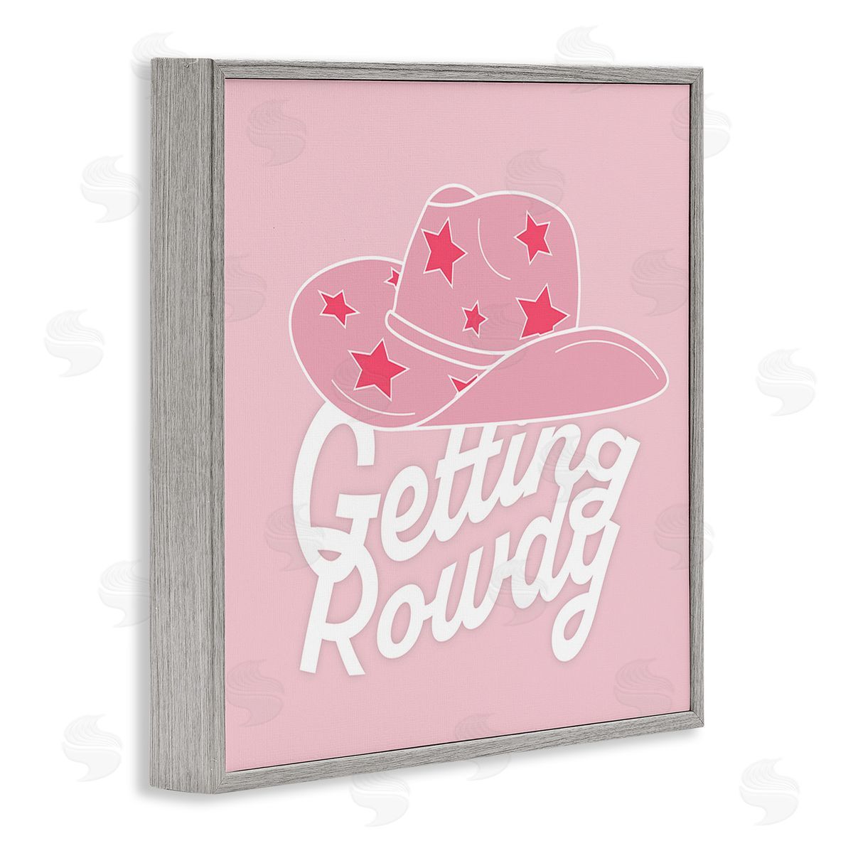 Corinne Rose Designs Country Getting Rowdy Gray Framed Glicee Wall Art Print