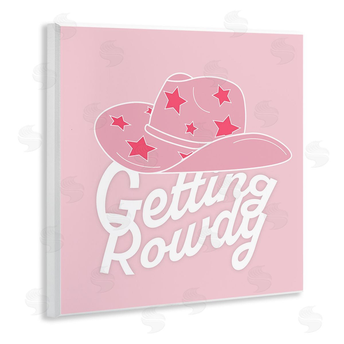 Corinne Rose Designs Country Getting Rowdy Wooden Wall Plaque Art Print