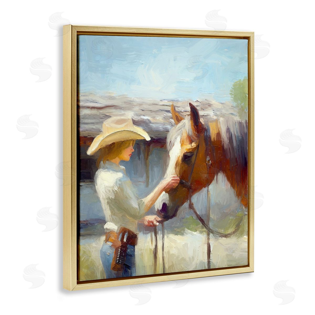 Ramona Murdock Girl Caring For Horse