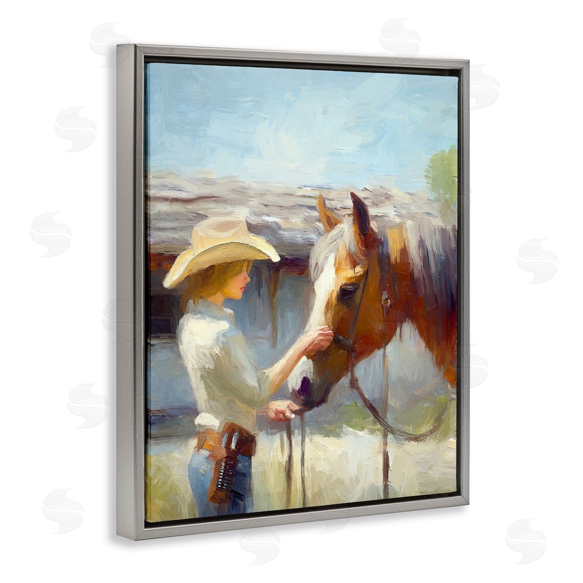 Ramona Murdock Girl Caring For Horse