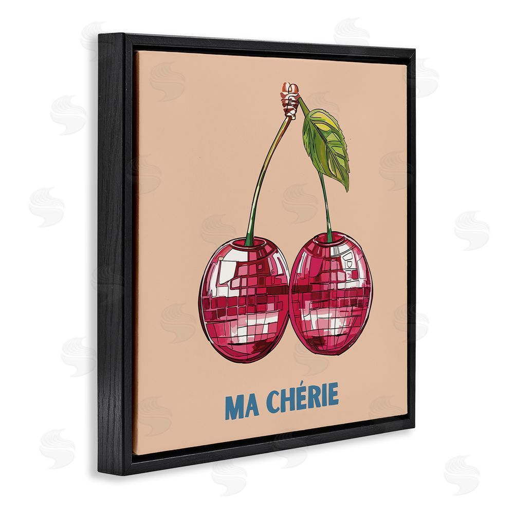 Amelia Noyes Ma Cherie Fruits Black Floating Frame Canvas Wall Art Print