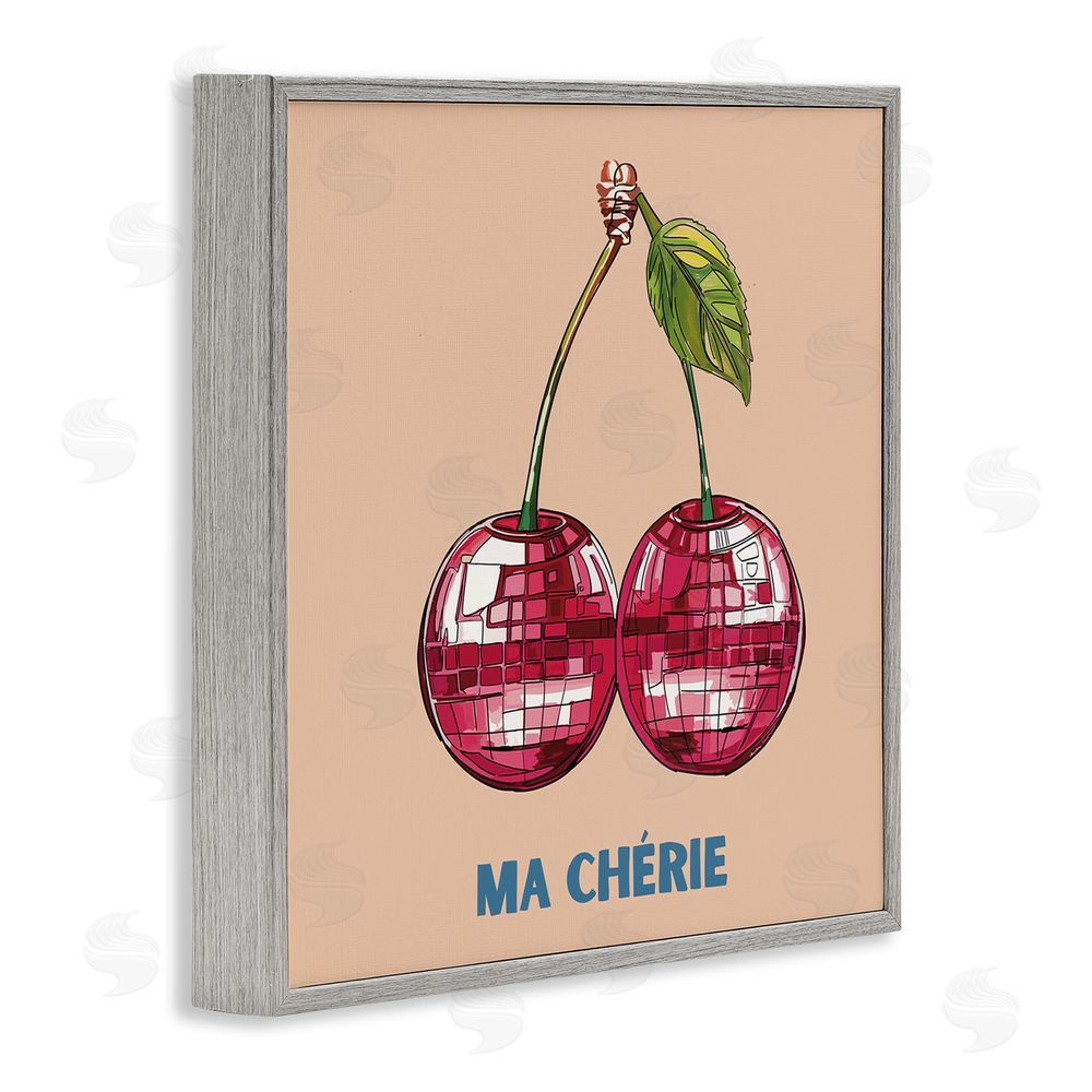 Amelia Noyes Ma Cherie Fruits Gray Framed Glicee Wall Art Print