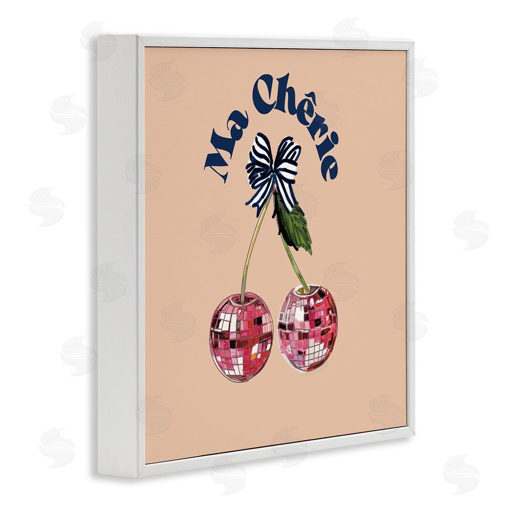 Amelia Noyes Ma Cherie Phrase White Framed Glicee Wall Art Print