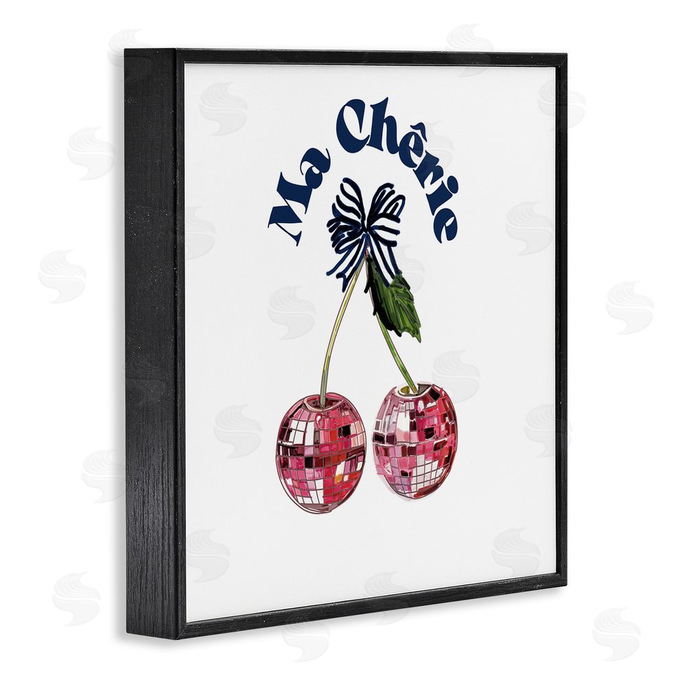 Amelia Noyes Ma Cherie French Phrase Black Framed Glicee Wall Art Print