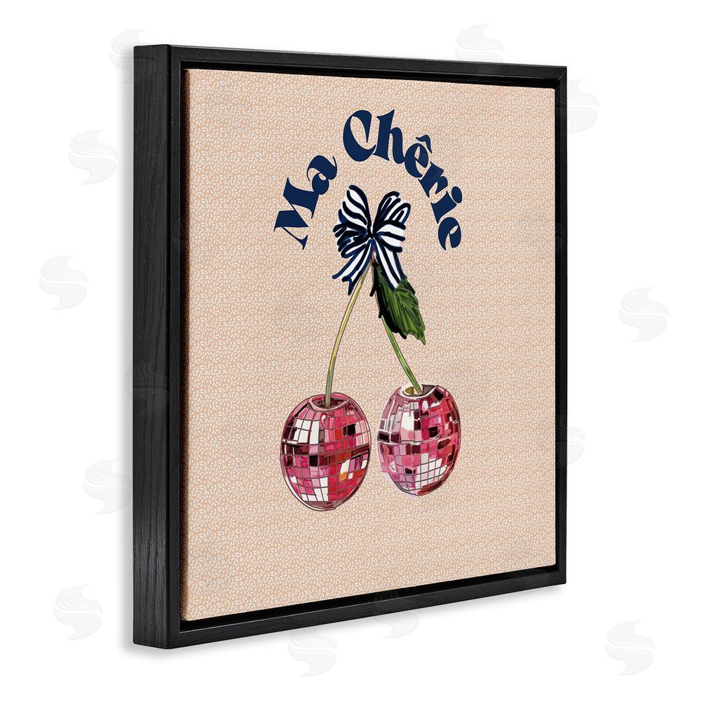 Amelia Noyes Patterned Ma Cherie Black Floating Frame Canvas Wall Art Print