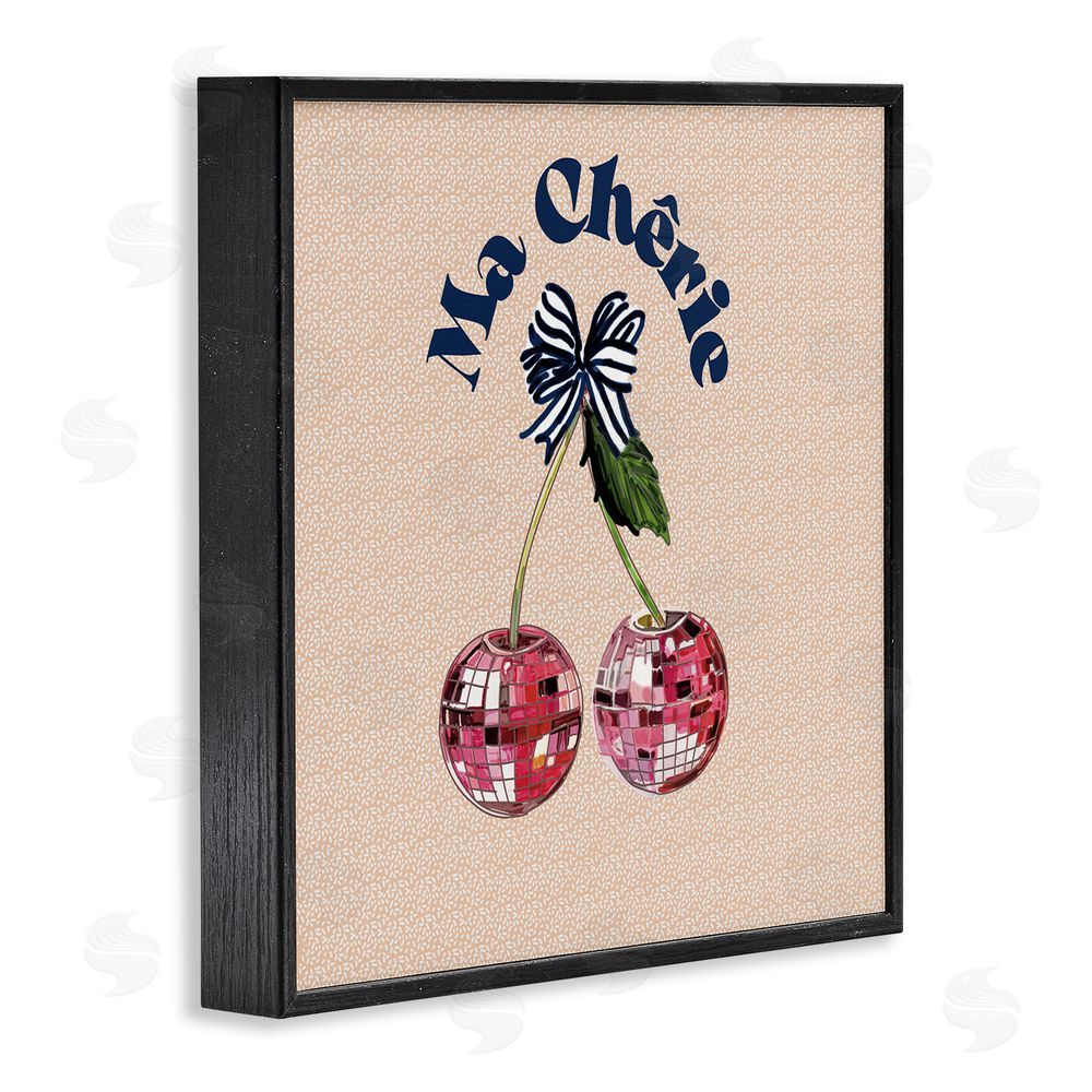 Amelia Noyes Patterned Ma Cherie Black Framed Glicee Wall Art Print