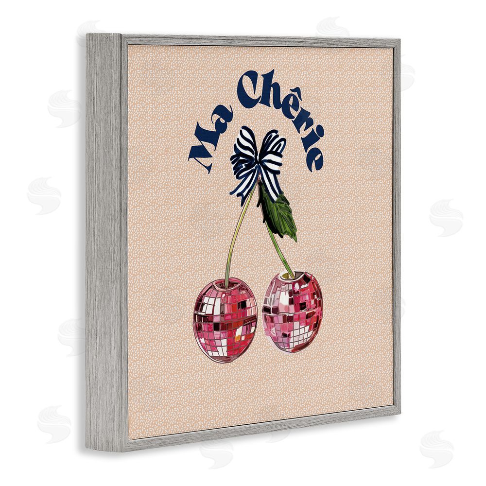 Amelia Noyes Patterned Ma Cherie Gray Framed Glicee Wall Art Print