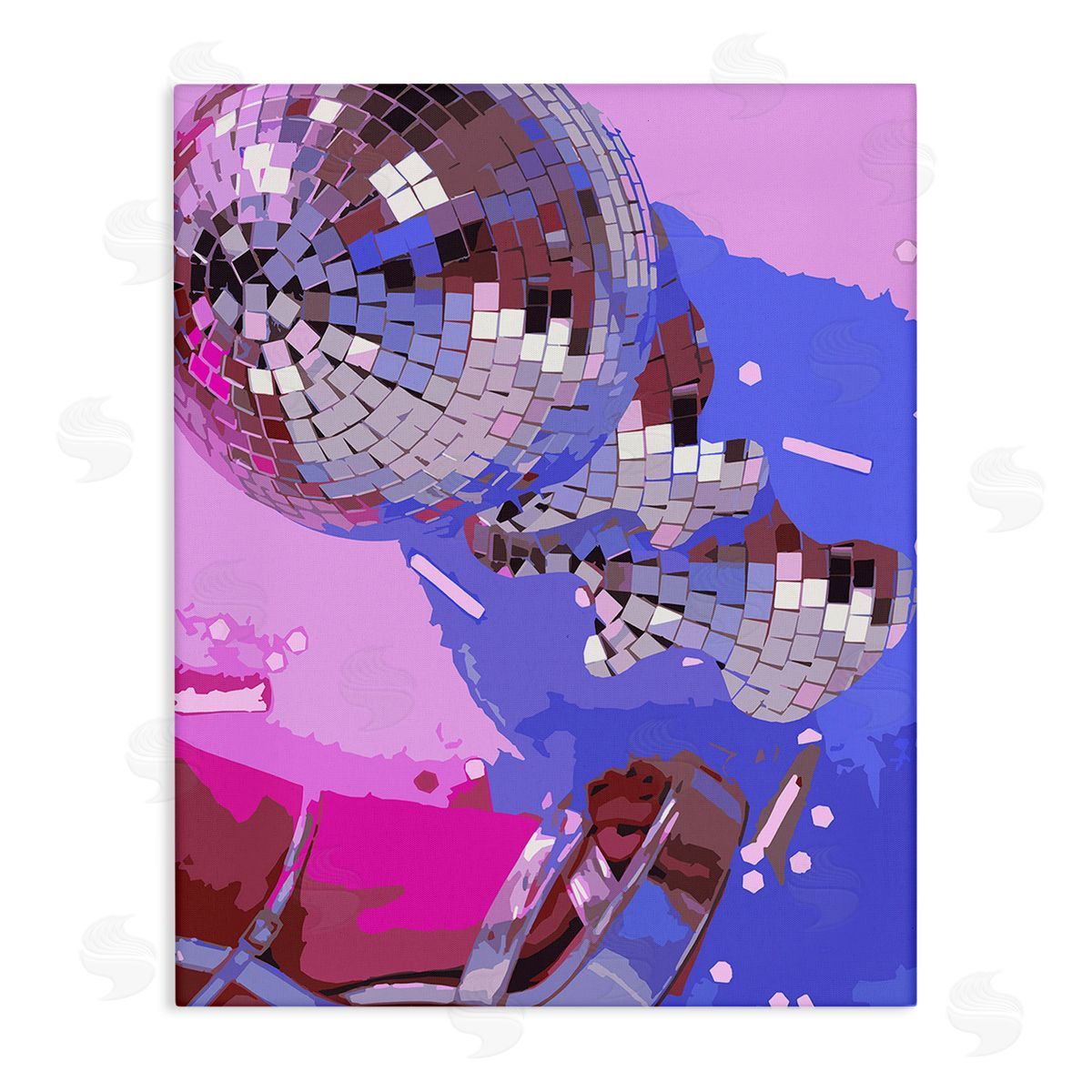 Stupell Studio Abstract Disco & Shoes