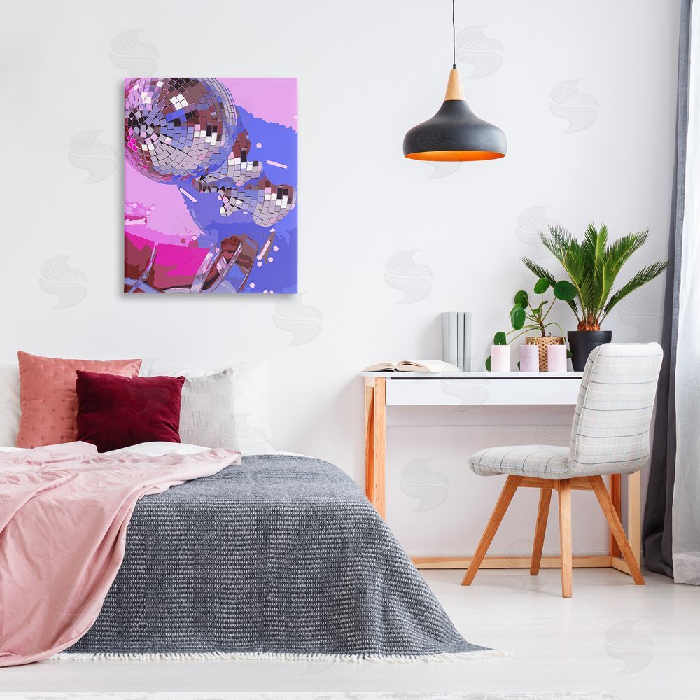 Stupell Studio Abstract Disco & Shoes