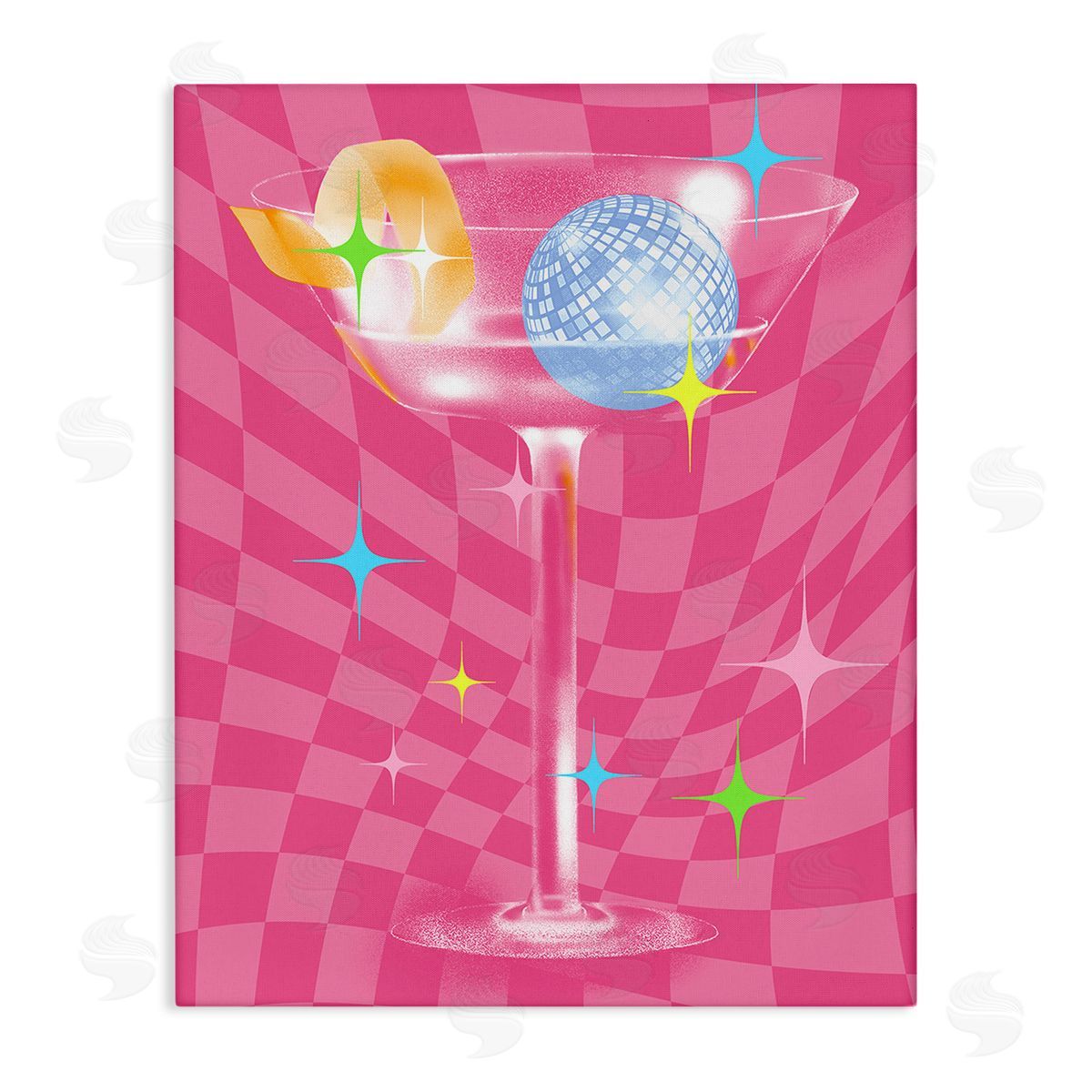 Stupell Studio Groovy Cocktail Pattern
