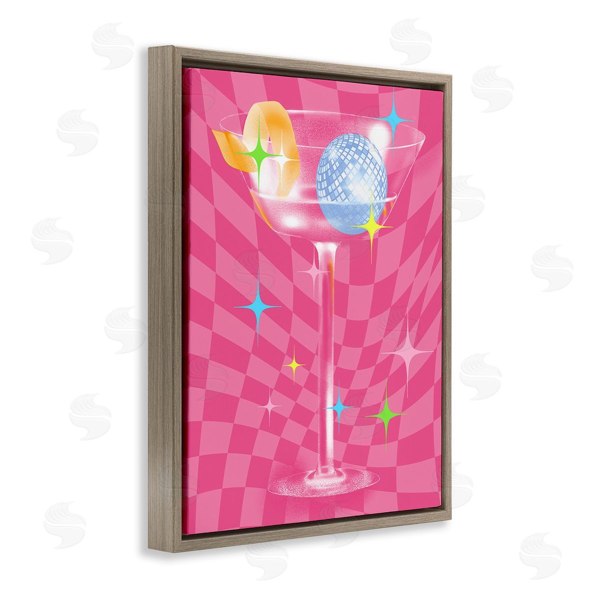 Stupell Studio Groovy Cocktail Pattern