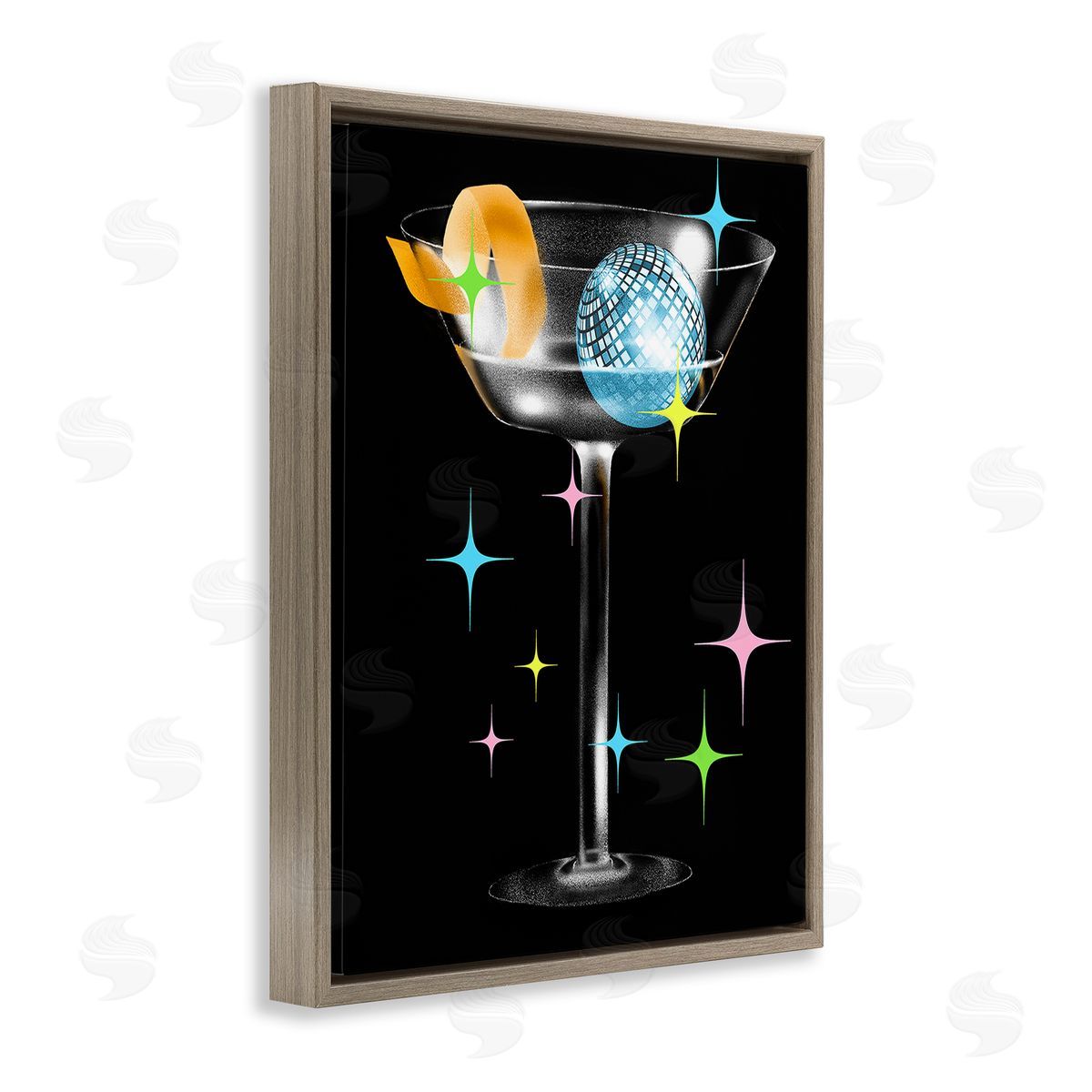 Stupell Studio Vintage Disco Drink