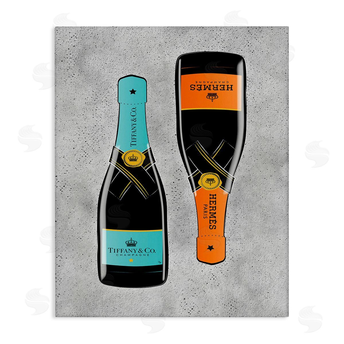 Martina Pavlova Chic Glam Champagne Canvas Wall Art Print