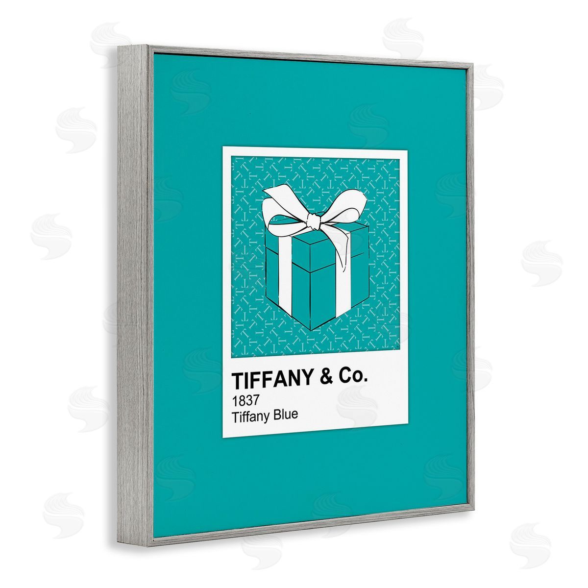 Martina Pavlova Blue Fashion Hue Gray Framed Giclee Wall Art Print