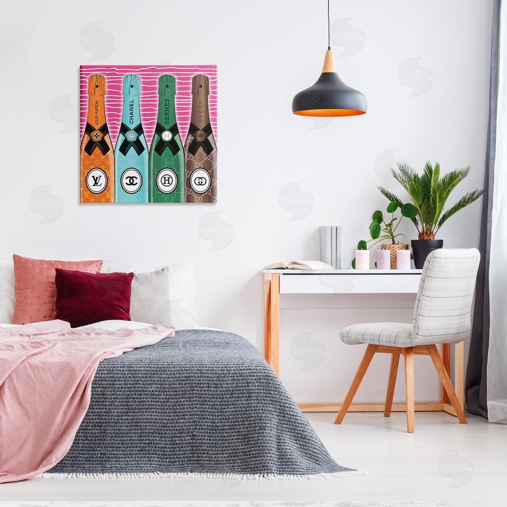 Martina Pavlova Bold Glam Bottles Canvas Wall Art in Room