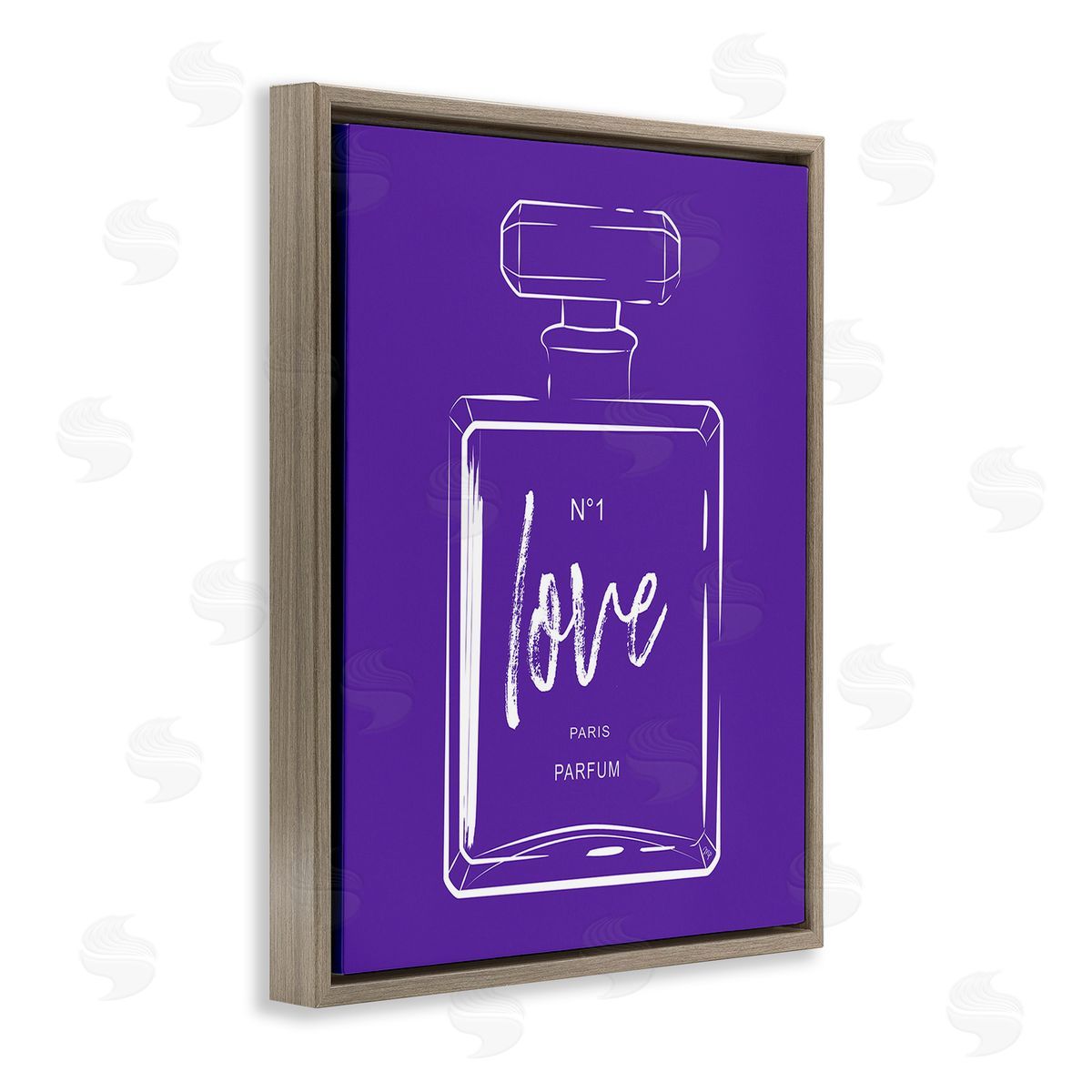 Martina Pavlova Simple Perfume on Purple Brown Floating Frame Canvas Wall Art Print
