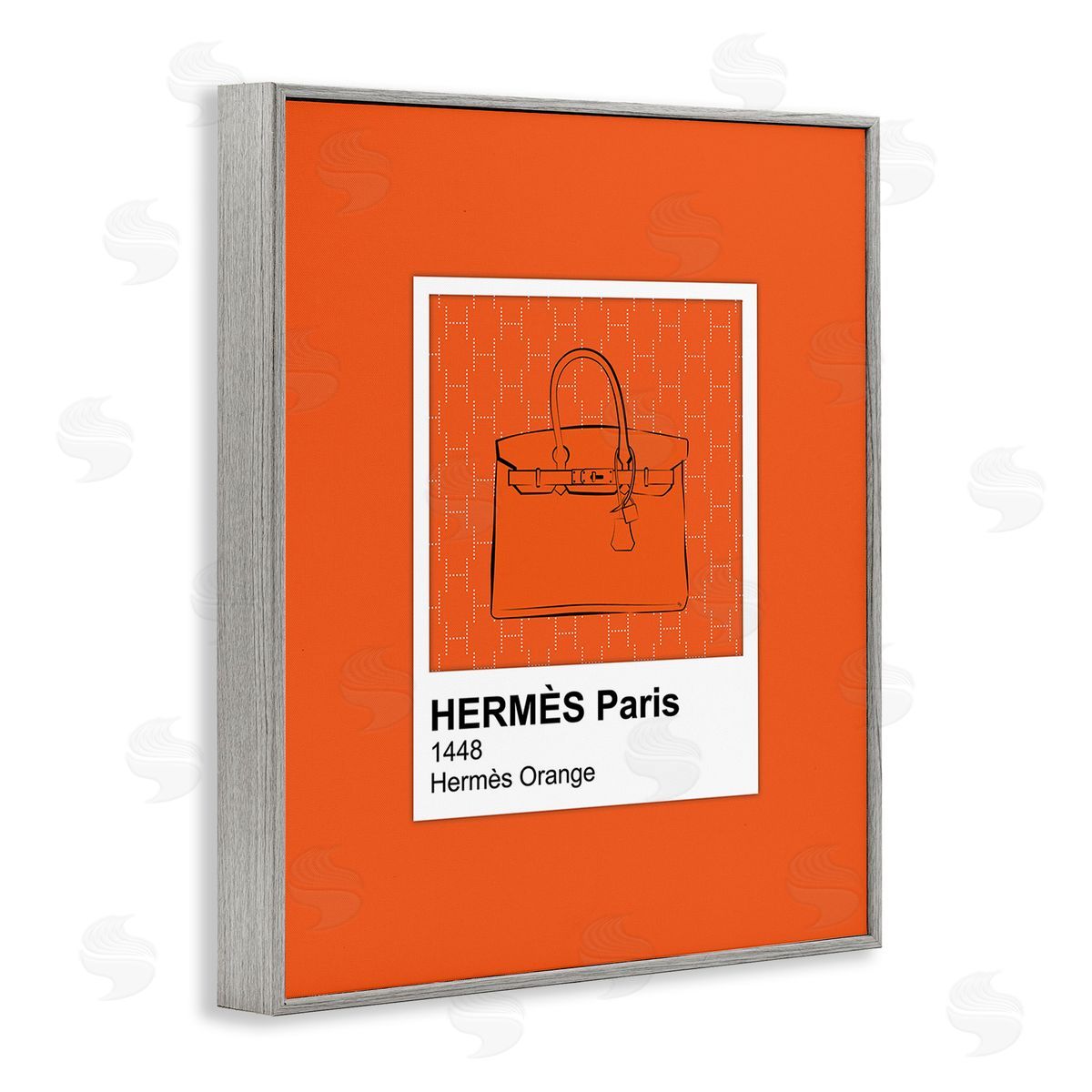 Martina Pavlova Orange Fashion Hue Gray Framed Giclee Wall Art Print