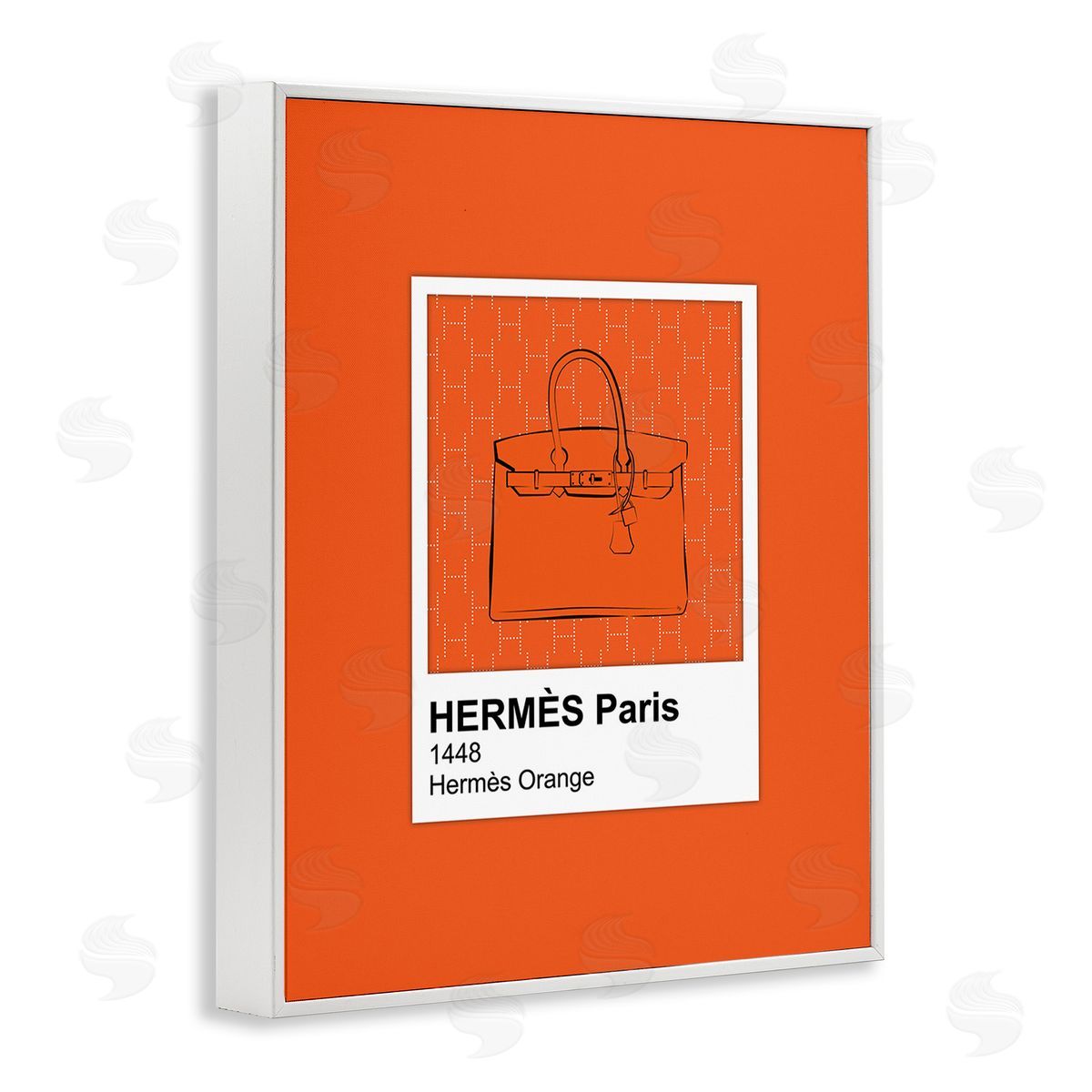 Martina Pavlova Orange Fashion Hue White Framed Giclee Wall Art Print