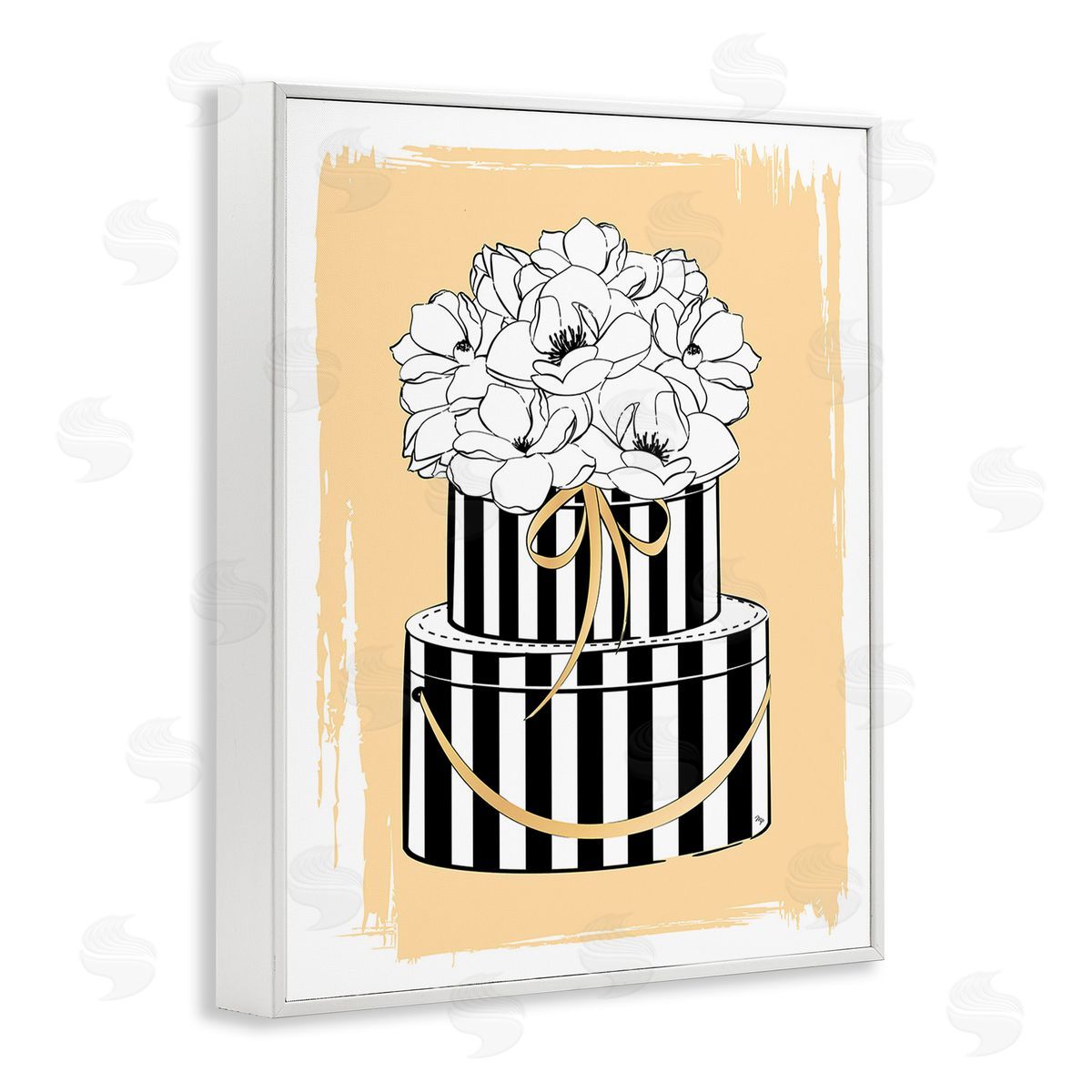 Martina Pavlova Glam Accessory Boxes White Framed Giclee Wall Art Print