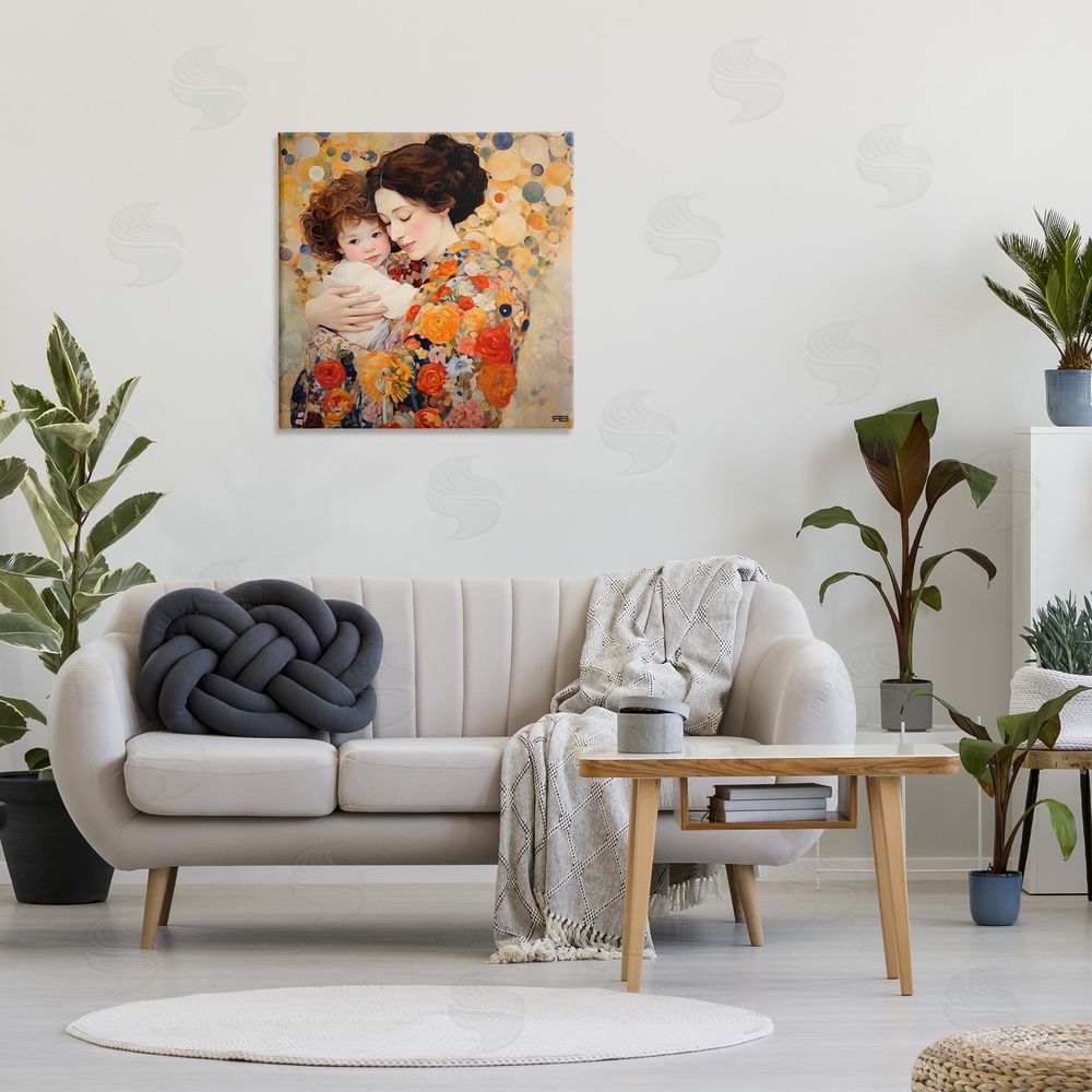 RB Floral Mother & Baby Canvas Wall Art in Room