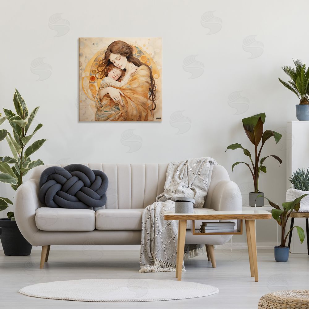 RB Traditional Mother & Child Canvas Wall Art in Room