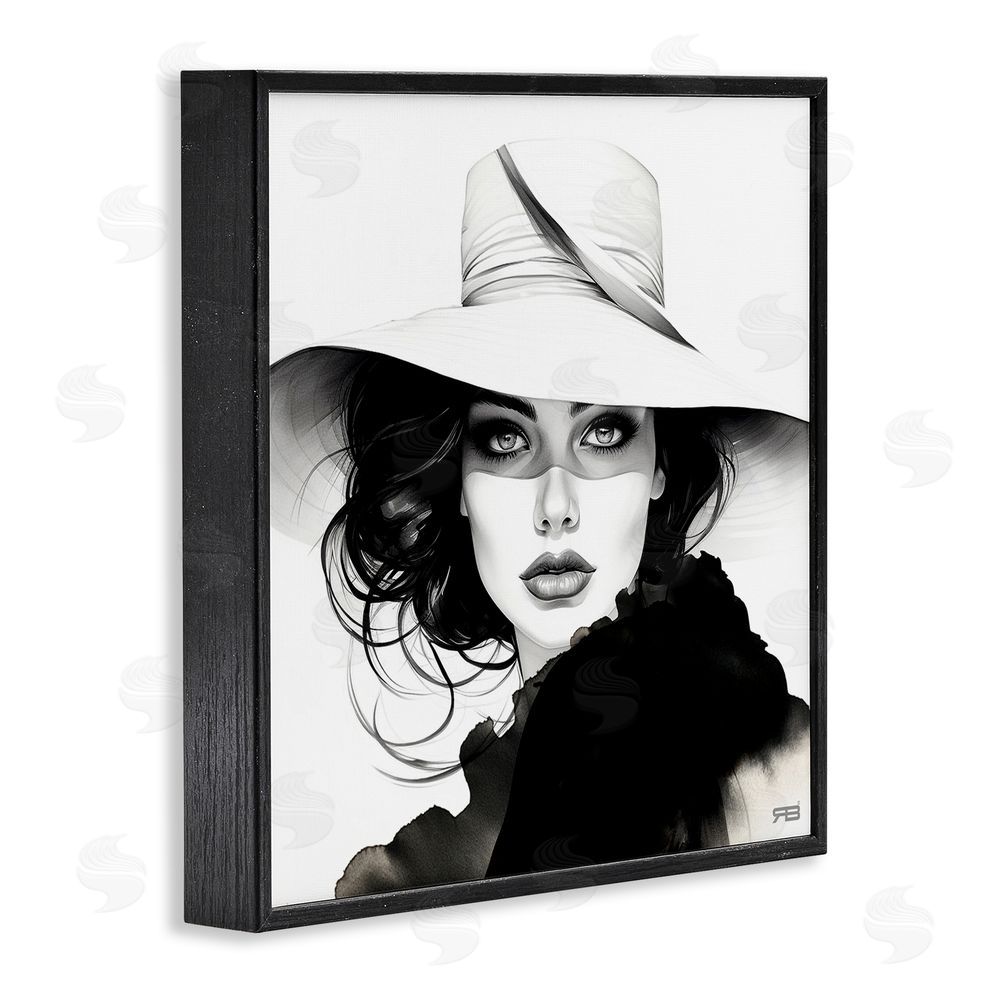 RB Intense Glam Gaze Black Framed Glicee Wall Art Print