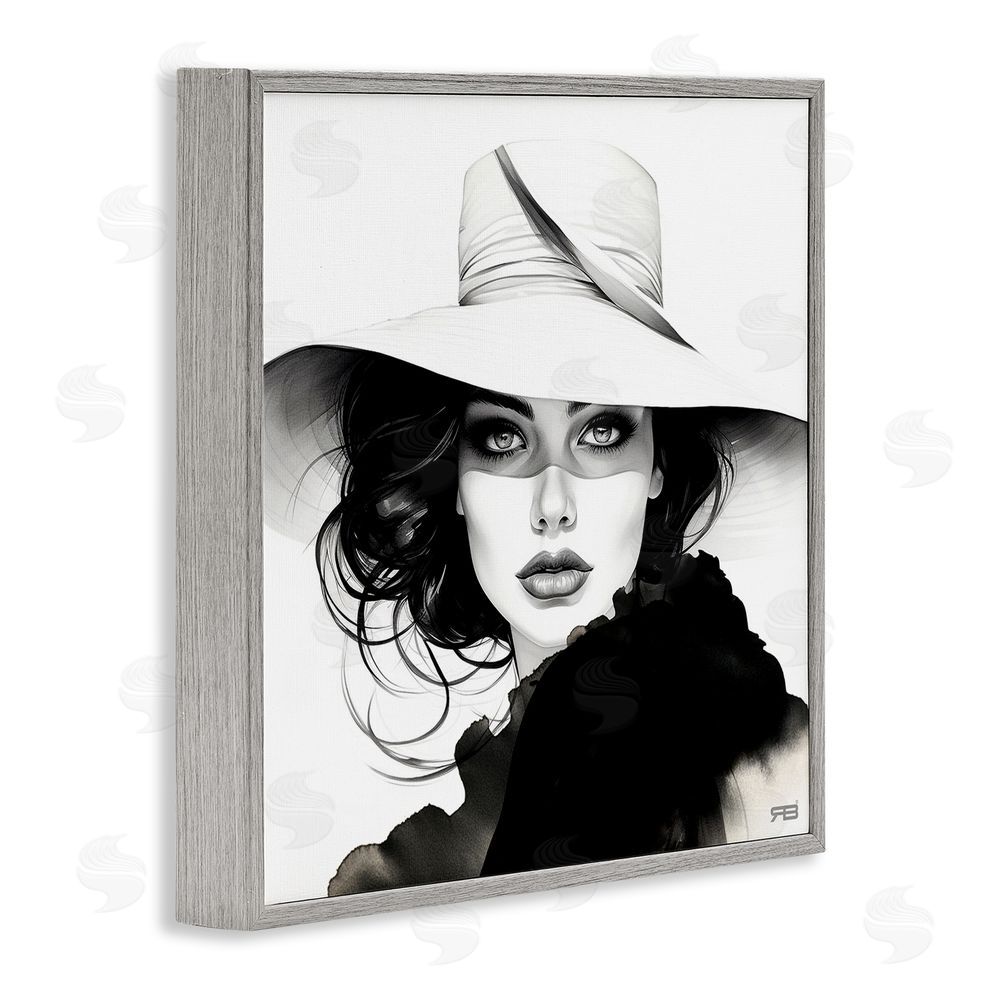 RB Intense Glam Gaze Gray Framed Glicee Wall Art Print