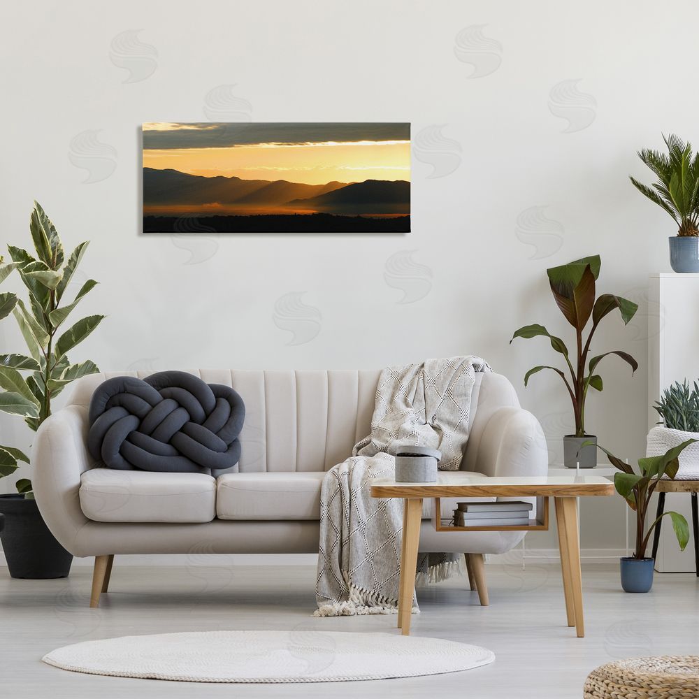 Noah Bay Sun Rays Over Mountains