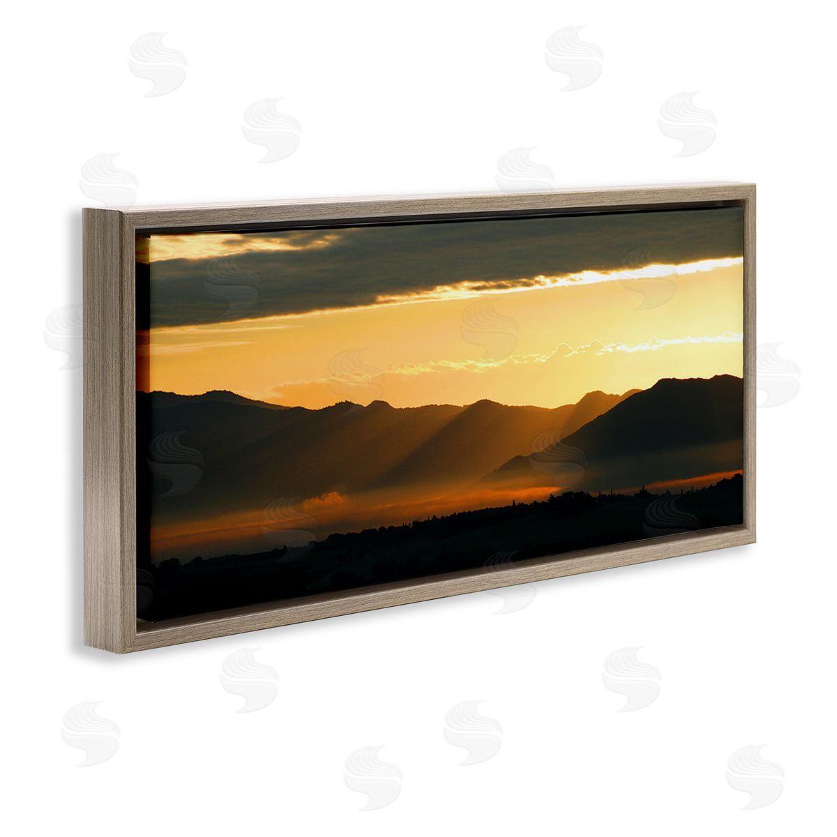 Noah Bay Sun Rays Over Mountains