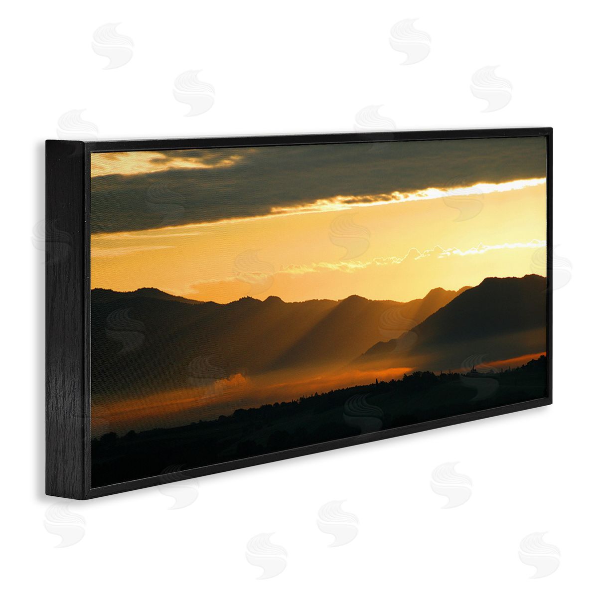 Noah Bay Sun Rays Over Mountains