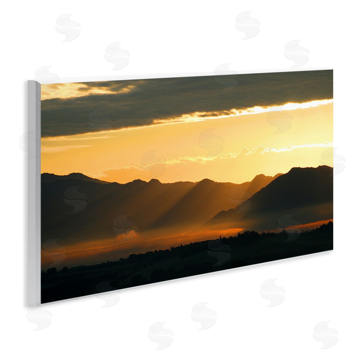 Noah Bay Sun Rays Over Mountains