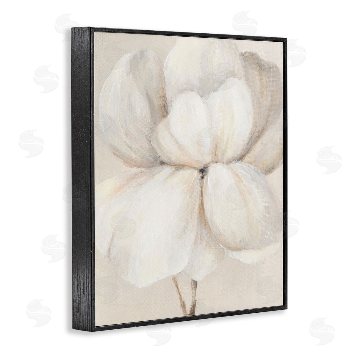 Patricia Pinto White Flower Blossom Black Framed Giclee Wall Art Print