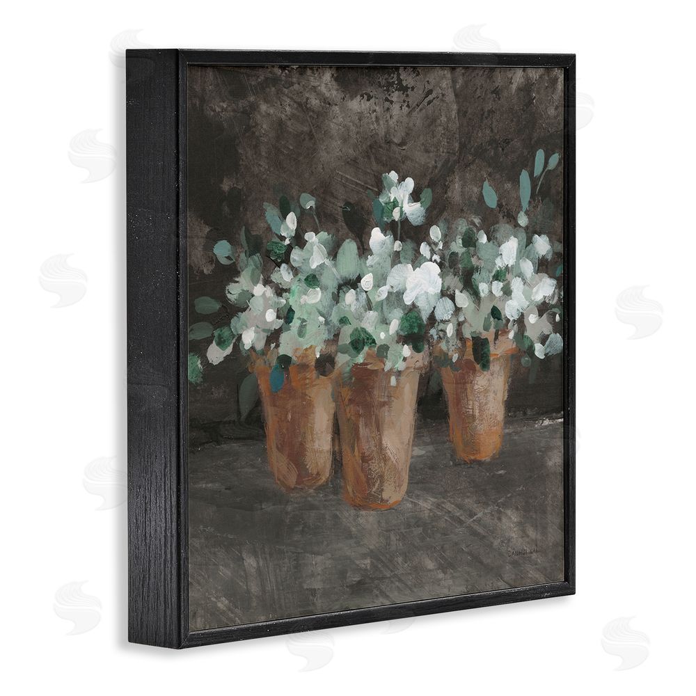 Danhui Nai Garden Plants in Terracotta Black Framed Glicee Wall Art Print