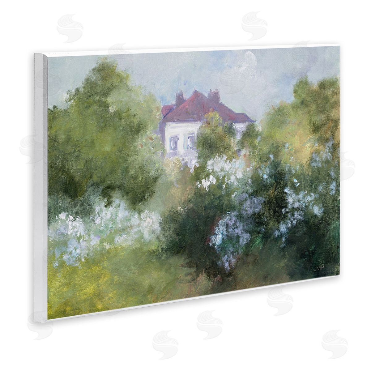 Julia Purinton Garden Cottage Villa Wooden Wall Plaque Art Print