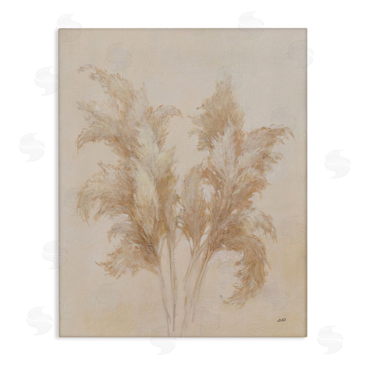 Julia Purinton Traditional Pampas Grass Canvas Wall Art Print