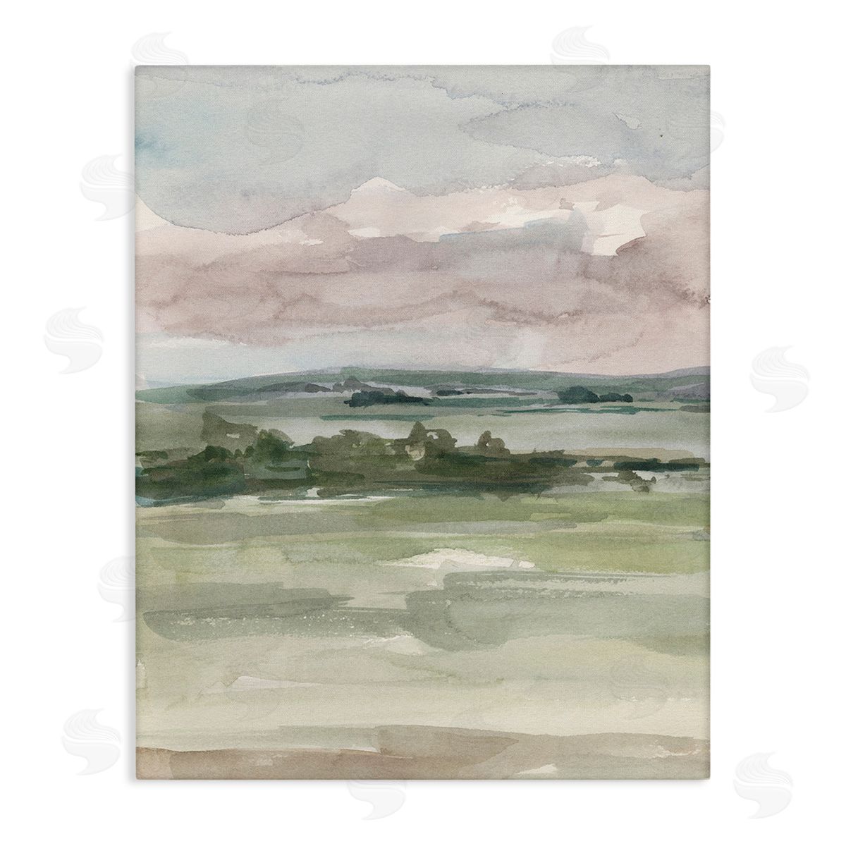 Ethan Harper Abstract Rural Landscape Canvas Wall Art Print