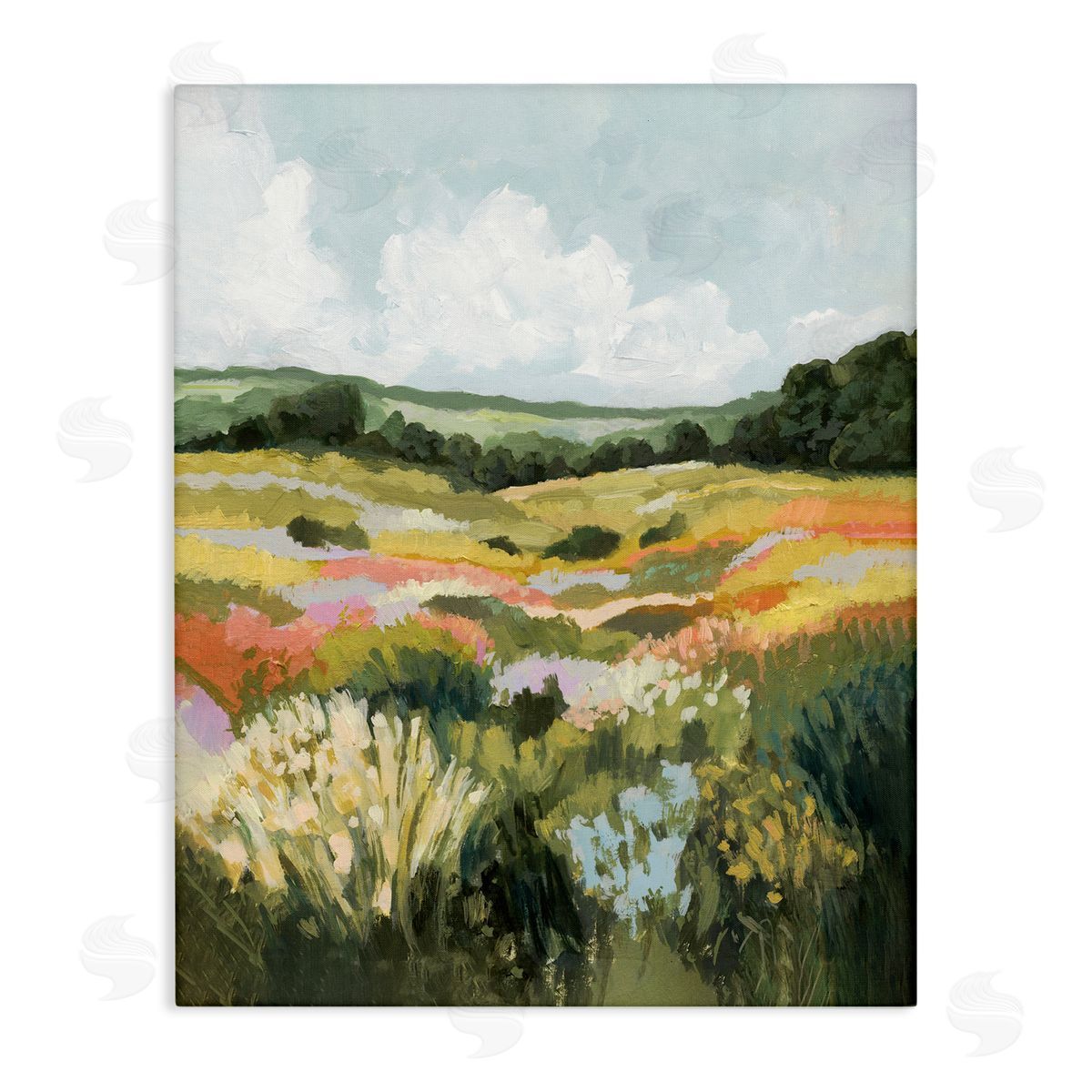 Victoria Barnes Vast Meadow Landscape Canvas Wall Art Print