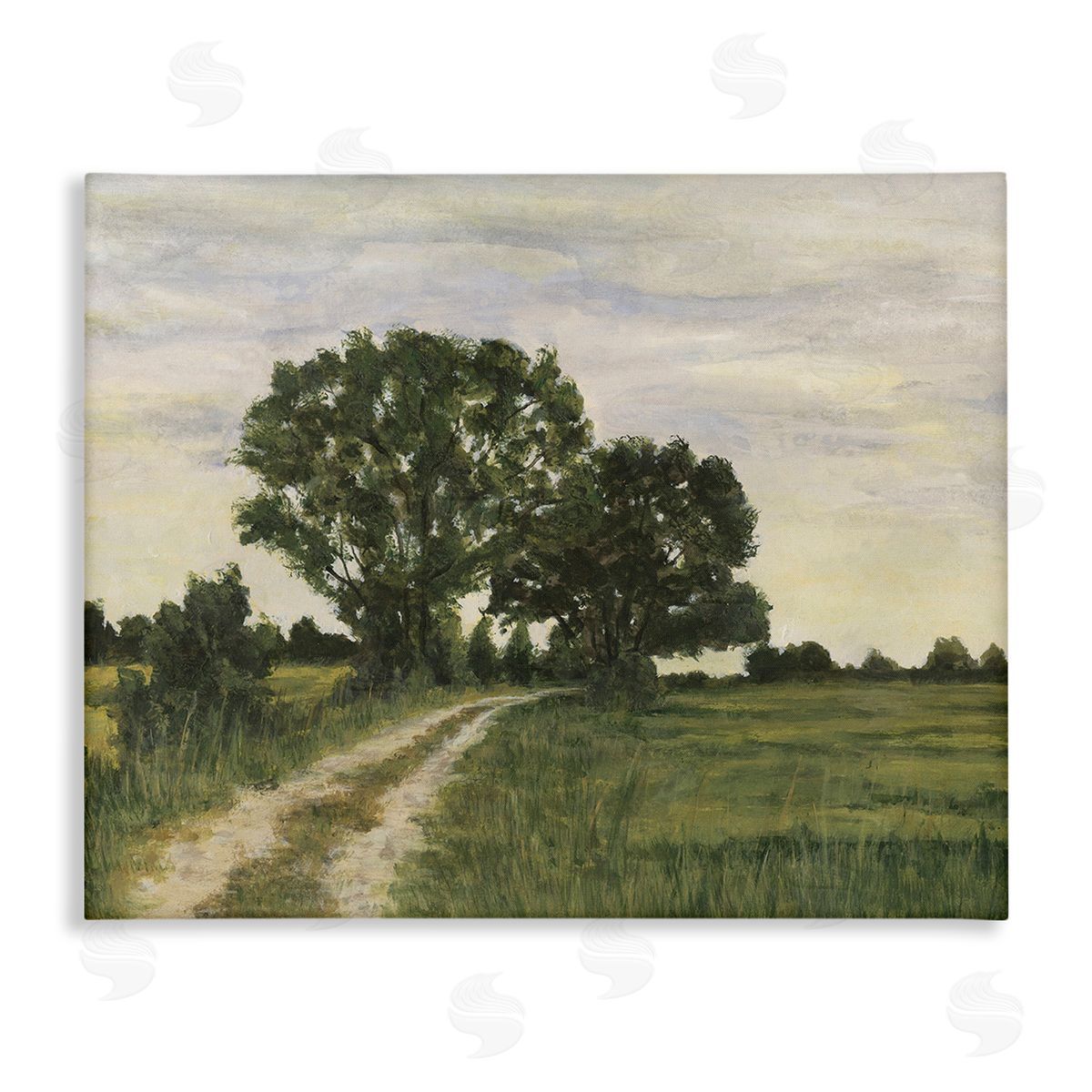 Michael Willett Trees on Country Road Canvas Wall Art Print