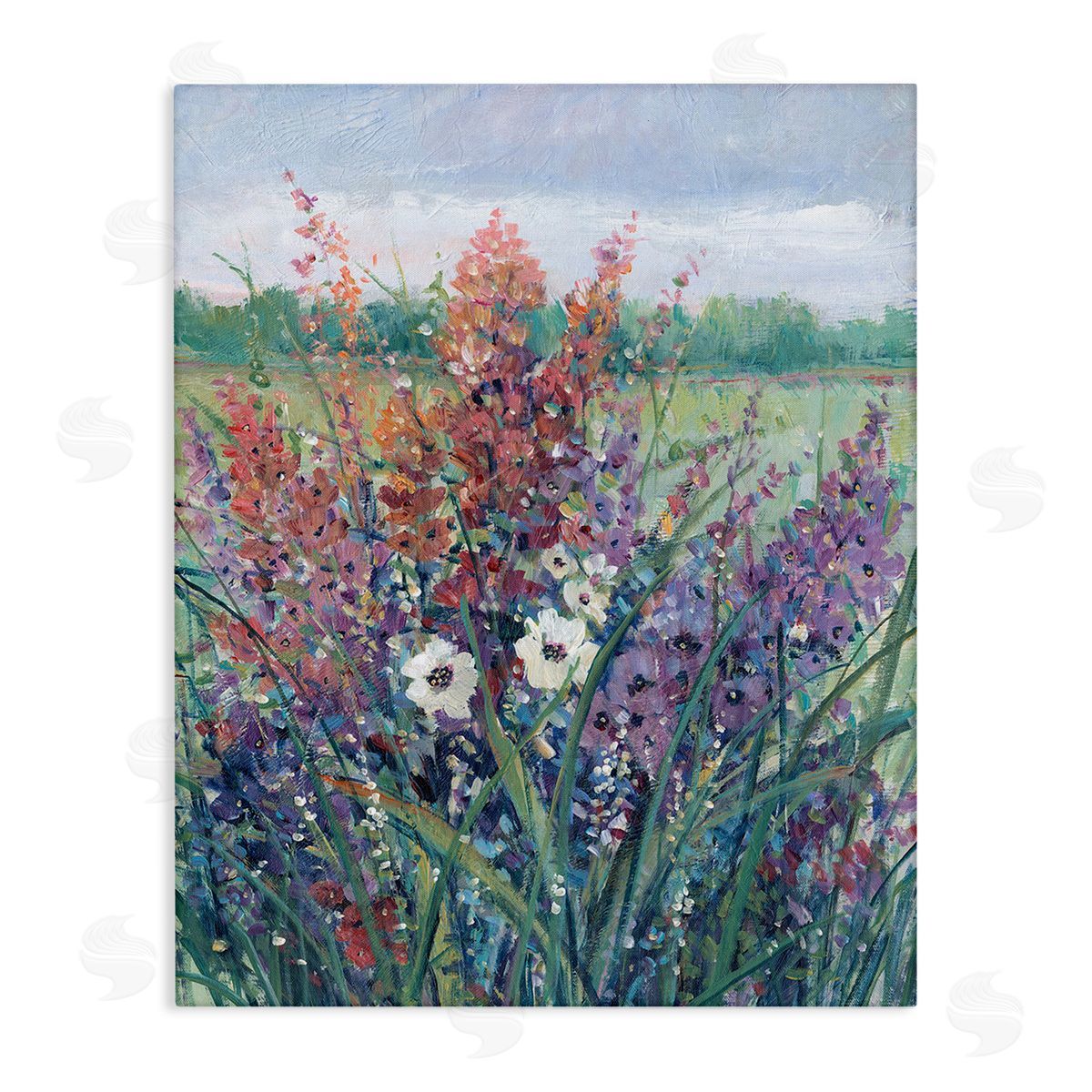 Tim O'Toole Spring Meadow Florals Canvas Wall Art Print