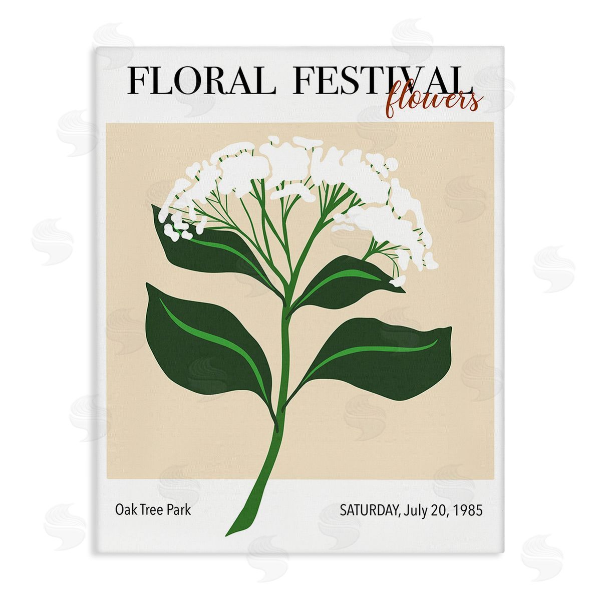 Regina Moore Retro Floral Festival Canvas Wall Art Print