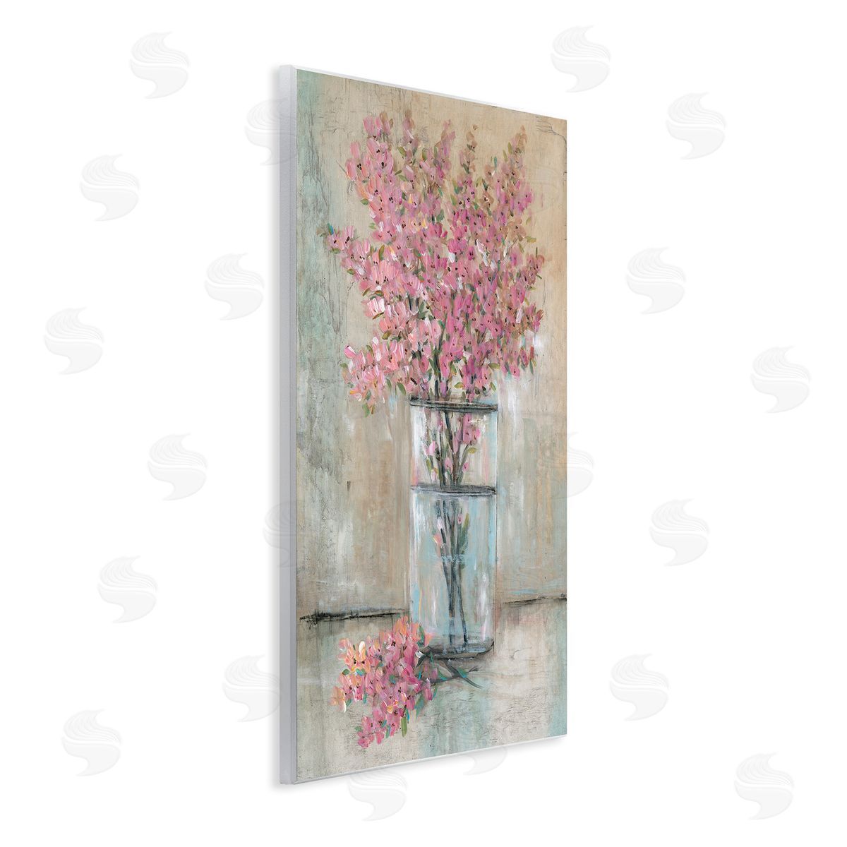 Tim O'Toole Cherry Blossom Twigs Wooden Wall Plaque Art Print