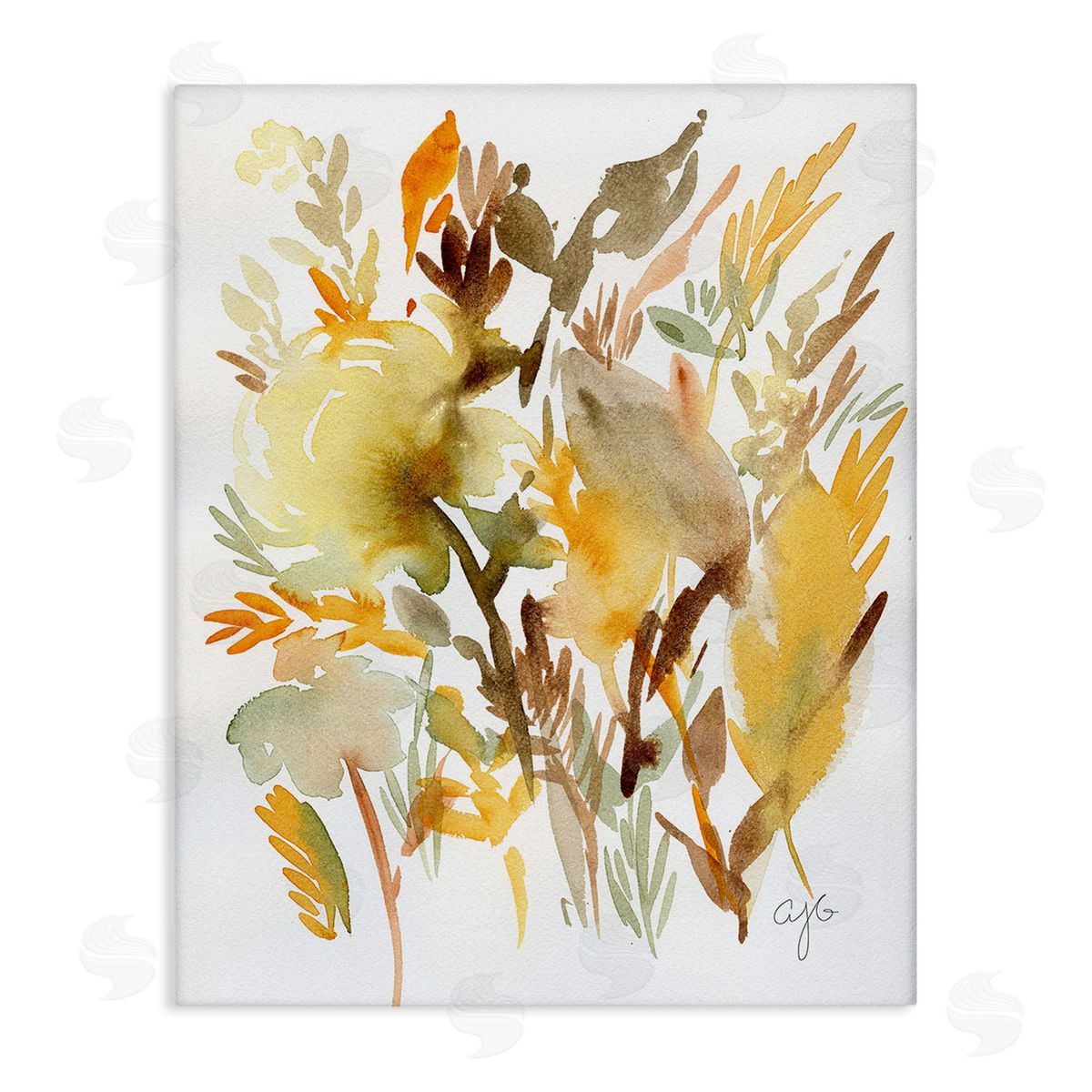 Alexandria Gilbert Kincaid Abstract Autumnal Foliage Canvas Wall Art Print