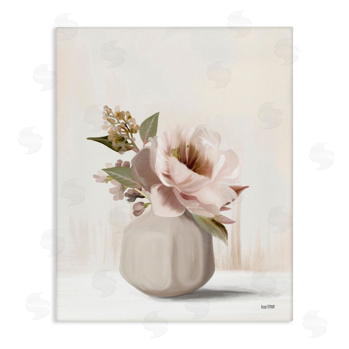 House Fenway Chic Bouquet in Vase Canvas Wall Art Print