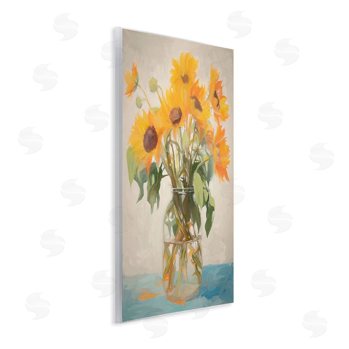 Ramona Murdock Classic Sunflower Bouquet Wooden Wall Plaque Art Print
