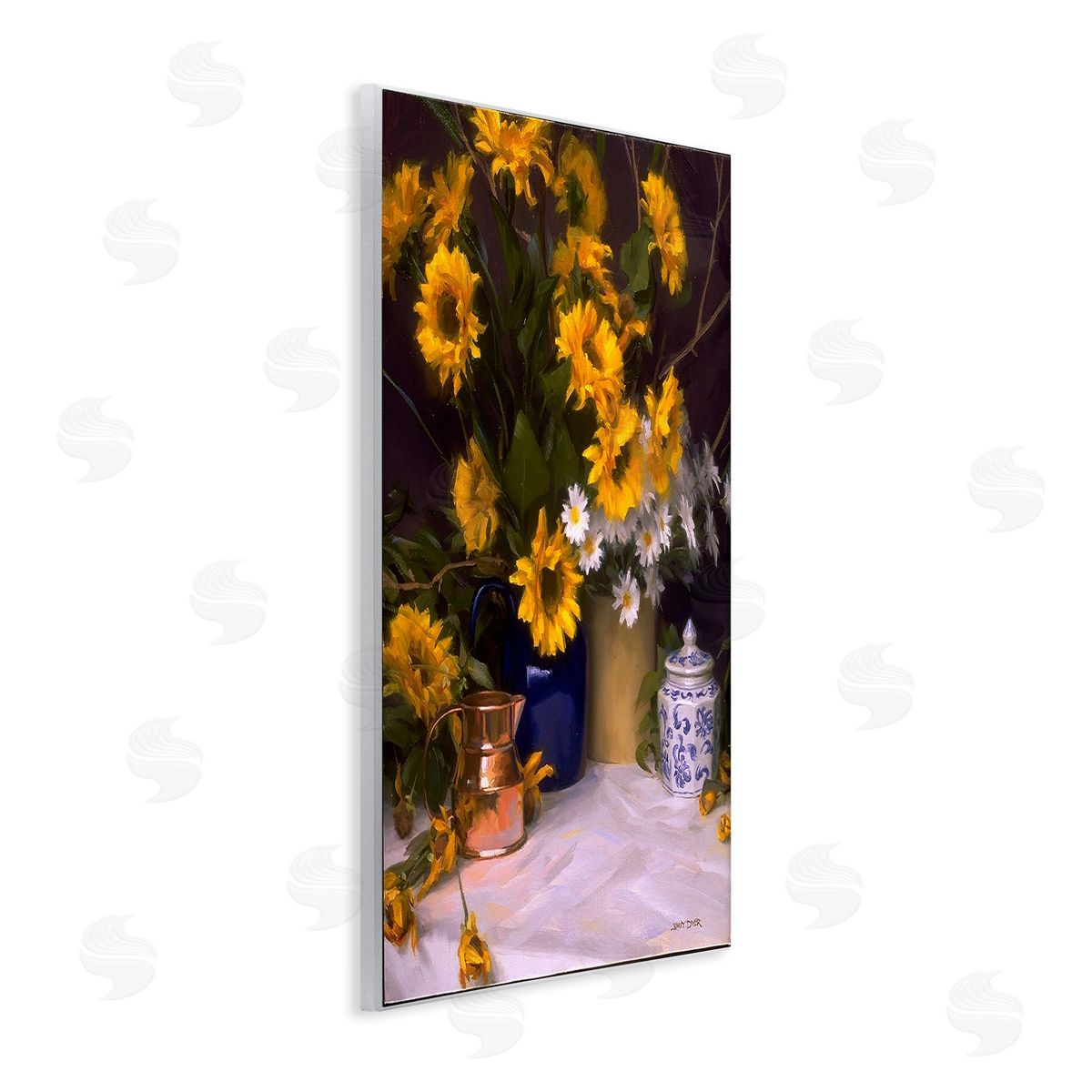 Jimmy Dyer Classic Floral Still Life Wooden Wall Plaque Art Print