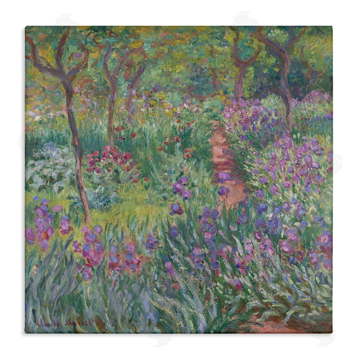 Graffitee Studios Lavender Garden Path Canvas Wall Art Print